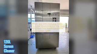Limpador de tela automático tanque de água 120L