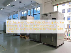 Máquina de Limpeza Automática de Paletes com Controle PLC, Apresentando Tanque de Líquido de 80L e Tempo de Secagem de 5 a 15 Minutos, Adequada para Vários Tipos de Paletes