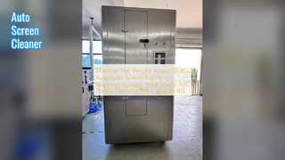 Limpador de tela 550KG, limpeza e secagem automática