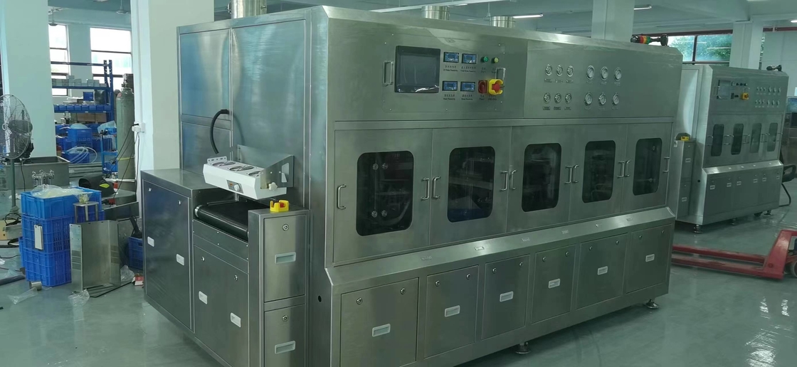 Sorva SEMI o empacotamento avançado na linha equipamento de limpeza do fluxo com o transporte da largura de 600mm e no CE aprovado