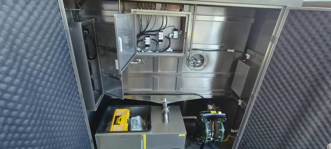 Dispositivo de lavagem com estêncil de 80L com 360° de borracha de pulverização lateral rotativa com secagem por ar comprimido