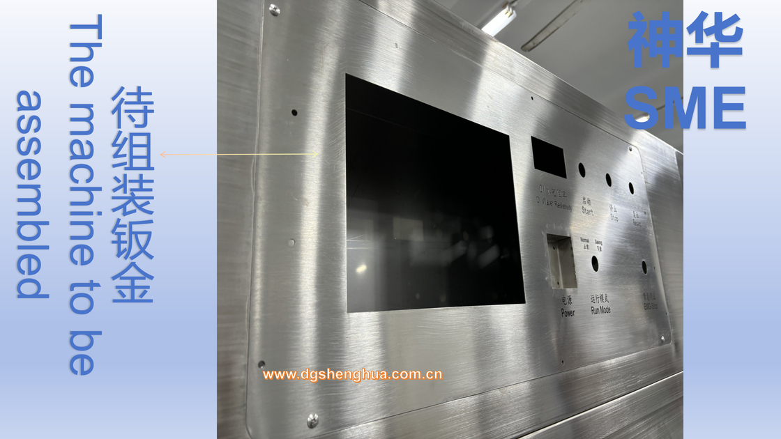 O mini diodo emissor de luz da lavagem de aço inoxidável do pulverizador do quadro SUS304 e o micro PWB do diodo emissor de luz fluem com em linha sistema de limpeza