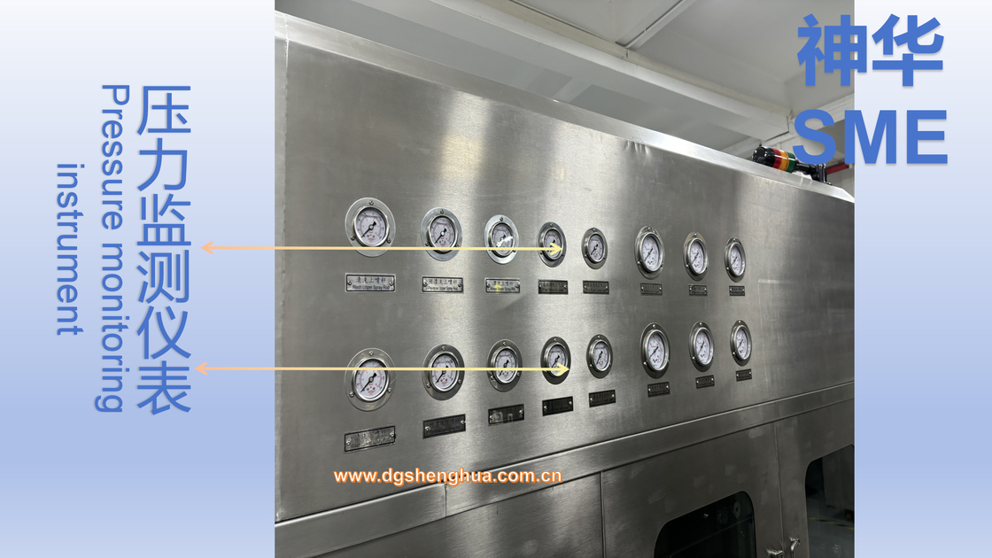 O mini diodo emissor de luz da lavagem de aço inoxidável do pulverizador do quadro SUS304 e o micro PWB do diodo emissor de luz fluem com em linha sistema de limpeza