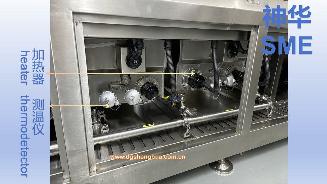 O mini diodo emissor de luz da lavagem de aço inoxidável do pulverizador do quadro SUS304 e o micro PWB do diodo emissor de luz fluem com em linha sistema de limpeza