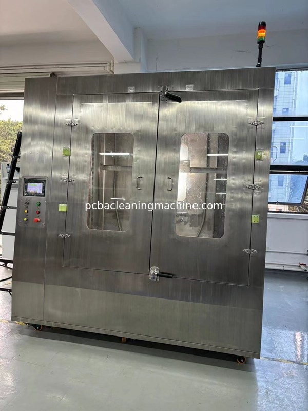 Máquina de limpeza de conjuntos de PCB AC380V/3p/50/60Hz com velocidade de transporte líquida de 100-150cm/min