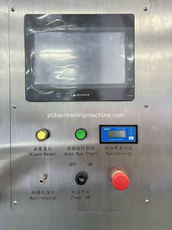 Tipo de grupo máquina de PCBA do deflux da lavagem do pulverizador com 3 distribuidores do pulverizador 2 de PCBA camadas do armário da cesta 1wash
