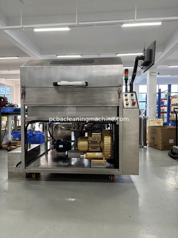 Nível de ruído Menos de 75 DB SME 5200 Máquina de limpeza de paletes é usada para limpar poeiras de fluxo no forno de solda em onda paletes acessórios jigs garras cadeias redes refluxo refrigeradores de forno e filtros secagem de ar quente