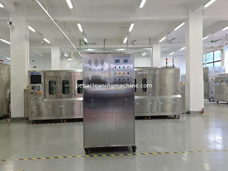 Faixa de pressão de gás 0,4-0,6Mpa Máquina de limpeza de PCB Processo de limpeza Garantir resultados de limpeza para linhas de montagem eletrônica