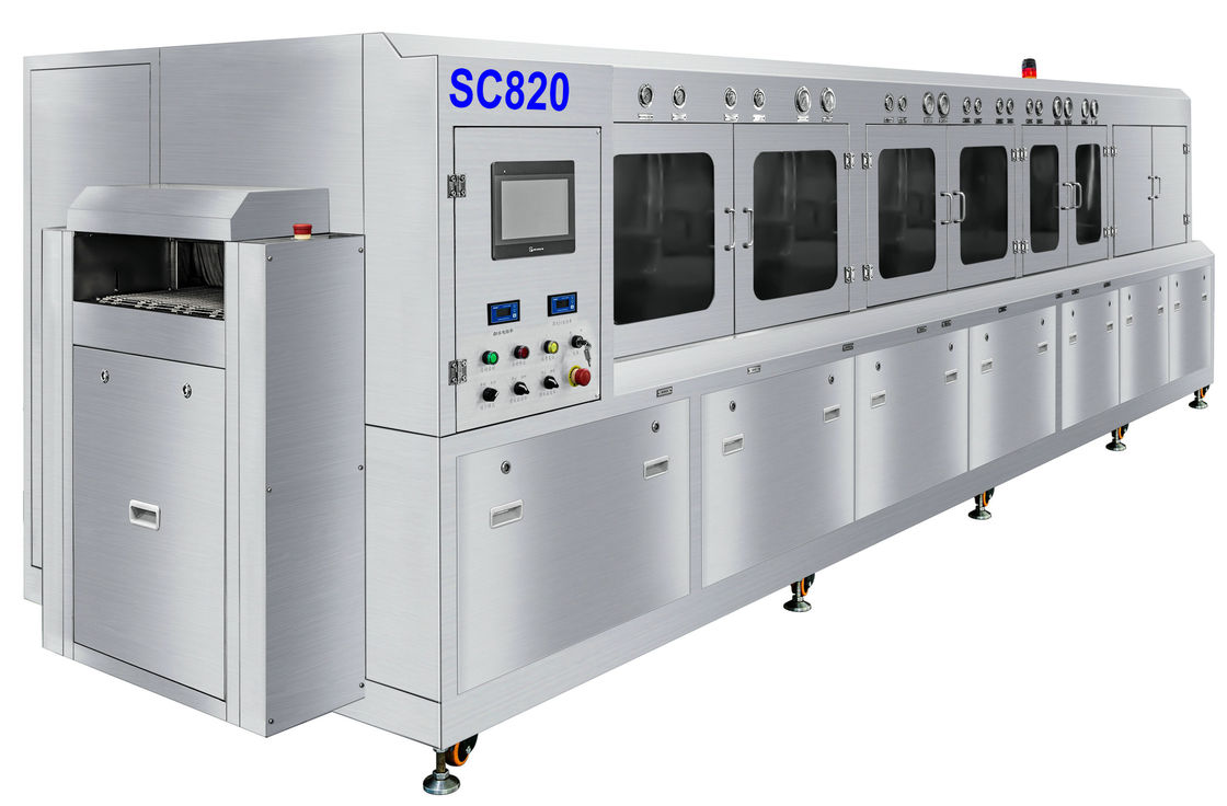 A máquina de empacotamento da limpeza de pulverizador do semicondutor com 28 PCes pulveriza as hastes e lava por muito tempo modular
