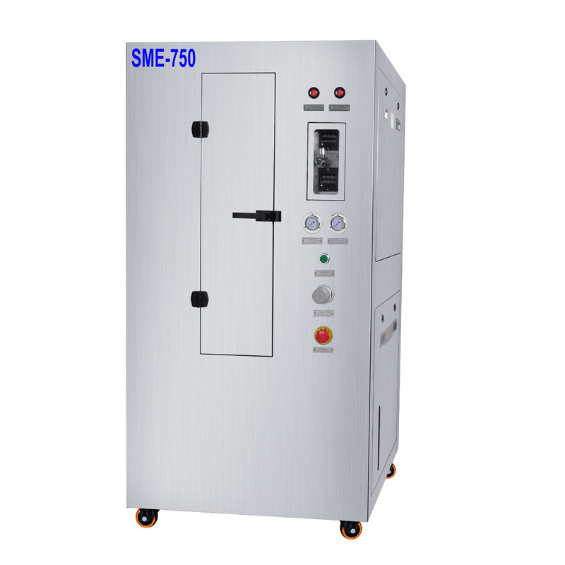 Pasta pneumática da solda do líquido de limpeza 736*736mm do estêncil SME-750 e máquina de limpeza automática do estêncil vermelho da colagem