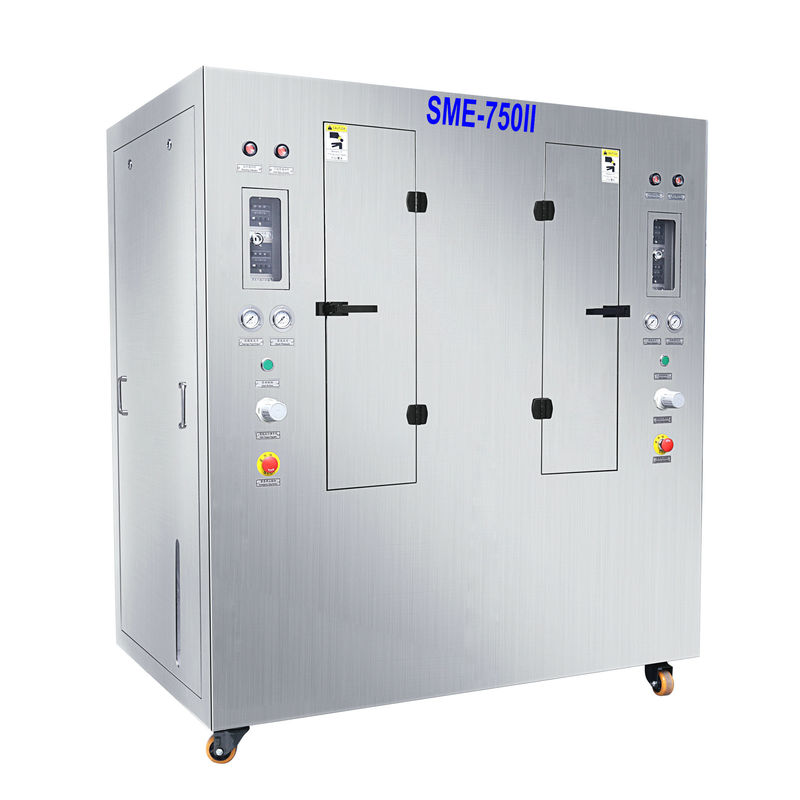 Pasta pneumática da solda do líquido de limpeza 736*736mm do estêncil SME-750 e máquina de limpeza automática do estêncil vermelho da colagem