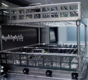 cesta de limpeza da lavagem da dupla camada da máquina de 560*610mm Pcba auto com para uma quantidade e múltiplo