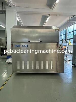 Nível de ruído Menos de 75 DB SME 5200 Máquina de limpeza de paletes é usada para limpar poeiras de fluxo no forno de solda em onda paletes acessórios jigs garras cadeias redes refluxo refrigeradores de forno e filtros secagem de ar quente